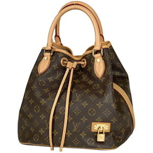 Louis Vuitton Neo Shoulder Bag Drawstring Handbag Monogram Brown